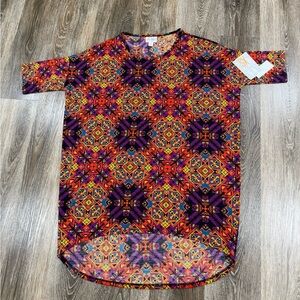 NWT Lularoe Irma, Aztec Purple and Orange sz: XS